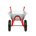 Тачка строительная, 2 пневмоколеса, груз/п 320 кг, объём 110 л, оцинкованный кузов 0.8 мм, Greengo - Фото 11