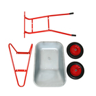 Тачка строительная, 2 пневмоколеса, груз/п 320 кг, объём 110 л, оцинкованный кузов 0.8 мм, Greengo - Фото 17