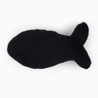 Игрушка для кошки «Рыбка» с кошачьей мятой, черная - фото 9658808