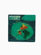 Значок «Лягушонок» с магнитофоном, цвет зелёный - Фото 2