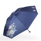 Зонт механический «Цветы», эпонж, 4 сложения, 8 спиц, R = 48 см, цвет МИКС - Фото 5