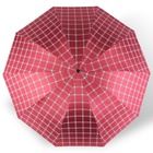 Зонт механический «Клетка», эпонж, 4 сложения, 10 спиц, R = 57 см, цвет МИКС - фото 9658986