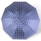 Зонт механический «Клетка», эпонж, 4 сложения, 10 спиц, R = 57/63 см, D = 126 см, цвет МИКС - фото 11269463