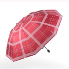 Зонт механический «Клетка», эпонж, 4 сложения, 10 спиц, R = 54 см, цвет МИКС - фото 9658991
