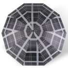 Зонт механический «Клетка», эпонж, 4 сложения, 10 спиц, R = 54 см, цвет МИКС - фото 9743194