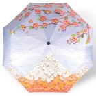 Зонт автоматический «Цветы», 3 сложения, 8 спиц, R = 49 см, цвет МИКС - фото 9743199
