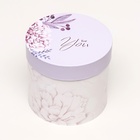 Набор шляпных коробок 5 в 1 «Астры» сиреневый, 22 × 19.5 , 14×13 см - Фото 5