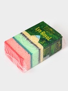 Губка для посуды с чистящим слоем «Королевская Лилия», 450 г/м², 105×65×35 мм, абразивное полотно, МИКС - Фото 8