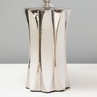 Настольная лампа «Сабина» Е14 40 Вт бело-серебристый 20×20×34 см - Фото 4