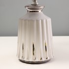 Настольная лампа "Николь" Е14 40Вт серебро  белый 20х20х33см - Фото 4