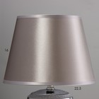Настольная лампа "Сервантос" Е14 40Вт серебро 22х22х34см - Фото 3