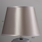 Настольная лампа «Сервантос» Е14 40 Вт серебро 22×22×34 см - Фото 3