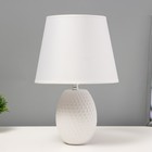Настольная лампа "Жаклин" Е14 40Вт белый 20х20х32см - фото 321500157