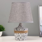 Настольная лампа "Инга" Е14 40Вт серый 20х20х29см - фото 321500176