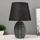 Настольная лампа "Финна" Е14 40Вт черный  20х20х32см - фото 3425604