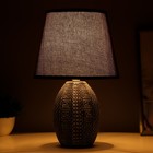 Настольная лампа «Финна» Е14 40 Вт черный 20×20×32 см - Фото 2