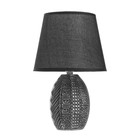 Настольная лампа «Финна» Е14 40 Вт черный 20×20×32 см - Фото 6