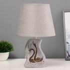 Настольная лампа"Лебеди" Е14 40Вт серый  20х20х32см - фото 3425610