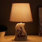 Настольная лампа«Лебеди» Е14 40 Вт серый 20×20×32 см - Фото 2