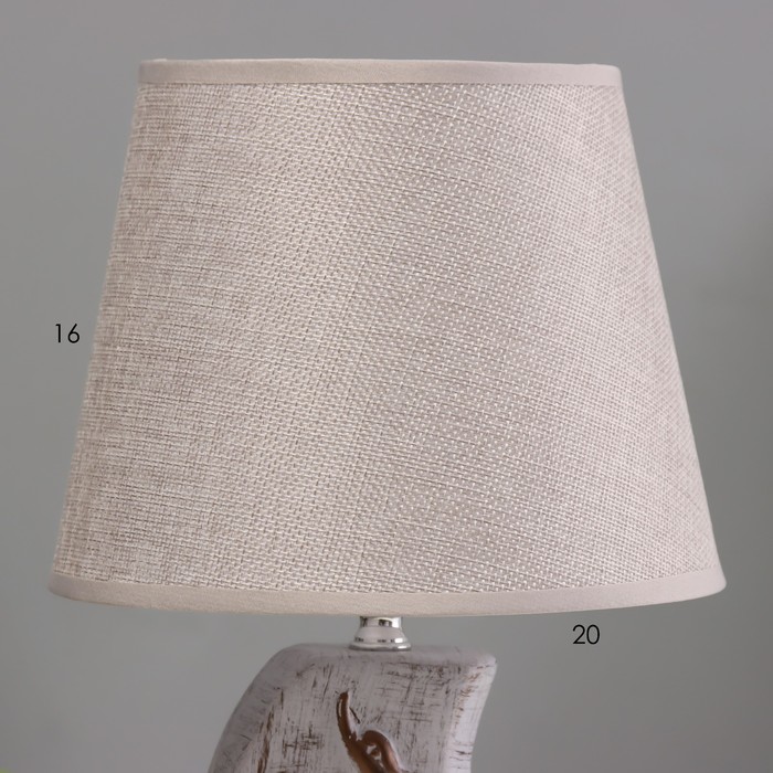 Настольная лампа"Лебеди" Е14 40Вт серый  20х20х32см