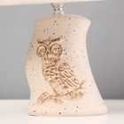 Настольная лампа«Сова» Е14 40 Вт бежевый 20×20×32 см - Фото 5