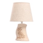 Настольная лампа«Сова» Е14 40 Вт бежевый 20×20×32 см - Фото 7