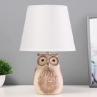 Настольная лампа«Филин» Е14 40 Вт коричневый 20×20×32 см - Фото 1