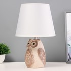 Настольная лампа«Филин» Е14 40 Вт коричневый 20×20×32 см - Фото 3