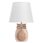 Настольная лампа«Филин» Е14 40 Вт коричневый 20×20×32 см - Фото 3
