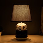 Настольная лампа «Ганна» Е14 40 Вт серый черный 20×20×33 см - Фото 2