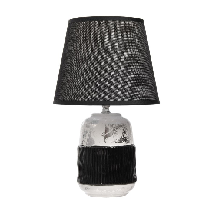 Настольная лампа "Ганна" Е14 40Вт серый черный 20х20х33см