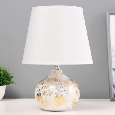 Настольная лампа «Паттио» Е14 40 Вт белый золото 20×20×29 см