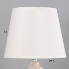 Настольная лампа «Паттио» Е14 40 Вт белый золото 20×20×29 см - Фото 3