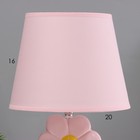Настольная лампа "Цветок" Е14 40Вт розовый 20х20х33см - Фото 4