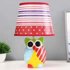 Настольная лампа «Совушка» Е14 40 Вт цветной 20×20×32 см - Фото 1