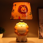 Настольная лампа «Лев» Е14 40 Вт белый 20×20×35 см - Фото 2