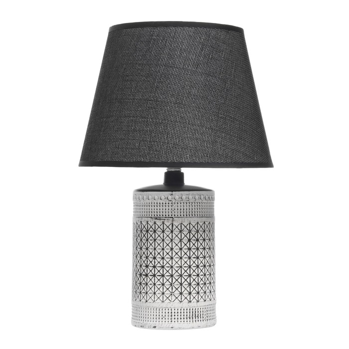 Настольная лампа "Торонто" Е14 40Вт черный белый 22,5х22,5х35см