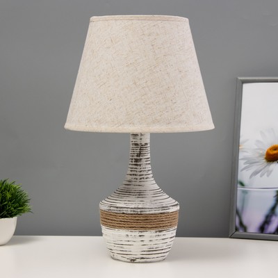 Настольная лампа «Юнона» Е14 40 Вт бежевый 25×25×41 см