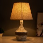 Настольная лампа «Юнона» Е14 40 Вт бежевый 25×25×41 см - Фото 2