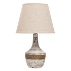 Настольная лампа «Юнона» Е14 40 Вт бежевый 25×25×41 см - Фото 6