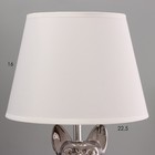 Настольная лампа "Щенок" Е14 40Вт серебро 22,526х41см - Фото 5