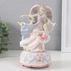 Сувенир керамика музыкальный "Ангел-хранитель и маленькая балерина" 11х12х19 см - фото 321500481