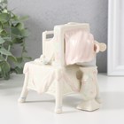 Сувенир музыкальный механический «Зайчик с ретро фотоаппаратом», керамика, 8.5×10.5×11 см - Фото 3