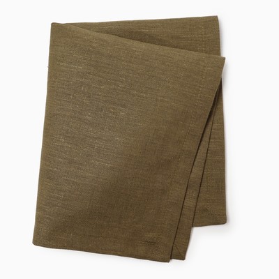 Салфетка «Этель», хаки, 30×40 см,100% лён 170 г/м²