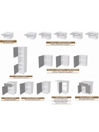 Кухня угловая трёхуровневая в потолок «Престиж», 3000×1800 мм, цвет графит/амазония - Фото 2