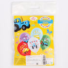 Воздушные шары латексные 12" «Синий Трактор», 10 шт., МИКС - Фото 8