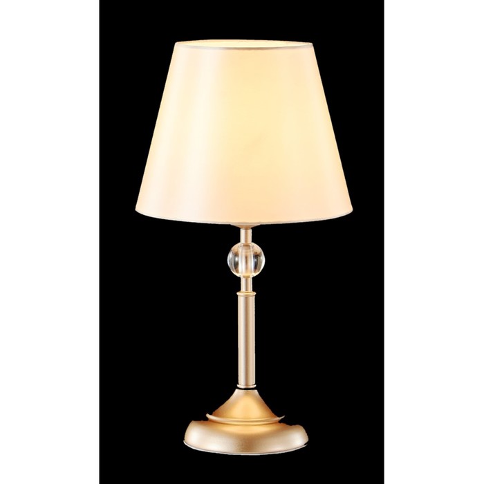 Настольная лампа Crystal Lux, Flavio 0640/501, E14, 1х60 Вт, 40х22х22 см, цвет золотой - Фото 1