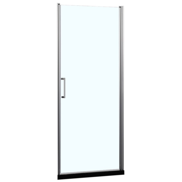 Душевая дверь в нишу Azario MILTON 900х2000 мм, стекло прозрачное 6 мм, профиль серебро - Фото 1