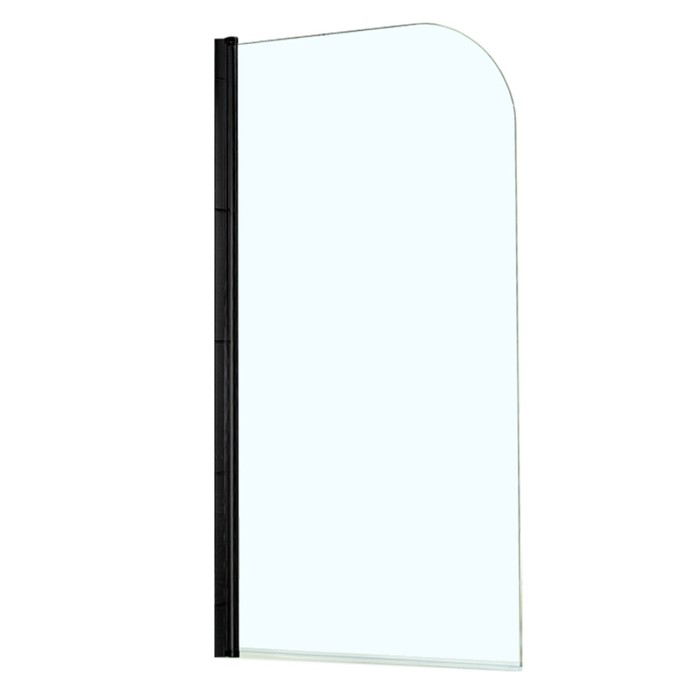 Шторка для ванны Azario MERRIT 800х1400 мм, прозрачное стекло 5 мм, цвет профиля черный - Фото 1