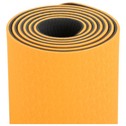 УЦЕНКА Коврик для фитнеса и йоги Sangh, нескользящий, 183×61×0.6 см, оранжевый, чёрный - Фото 5